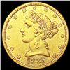 Image 1 : 1885-S $5 Gold Half Eagle CLOSELY UNCIRCULATED