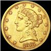 Image 1 : 1881 $5 Gold Half Eagle CLOSELY UNCIRCULATED