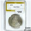 1870 Silver Trade Dollar PGA PR64+
