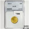 1854-O $3 Gold Piece NNC AU55