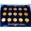 Image 1 : 1908-1929 15 Coin $2.50 Gold Indian Qtr Eagle Set