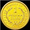 Image 2 : 1851 Rare Gold Dollar UNCIRCULATED