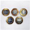 Image 2 : Vegas 1oz $10 Gaming Tokens (5 Coins)
