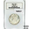 Image 1 : 19456 Walking Liberty Half Dollar NGC MS65