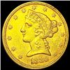Image 1 : 1880 $5 Gold Half Eagle UNCIRCULATED