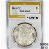 Image 1 : 1883-CC Morgan Silver Dollar PGA MS65