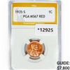 Image 1 : 1935-S Wheat Cent PGA MS67 RED