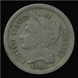 1881 3 Cent Nickel Better Grade (COI-4149)