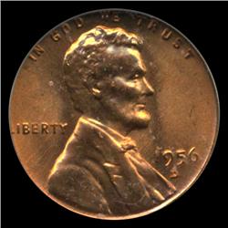 1956D US Lincoln Cent Coin Graded MS67 Red (COI-4241)