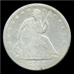 1848O Seated Half Circulated (COI-4333)