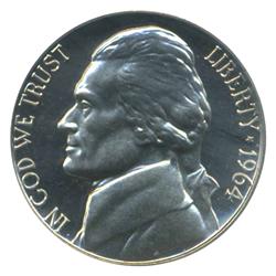1964 Jefferson Nickel PROOF Graded PR67 DCAM (COI-4503)