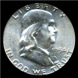 1954 Franklin Half PCGS MS64 FBL (COI-4607)