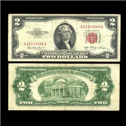 1953 $2 Silver Certificate Nice Condition SCARCE (COI-4709)