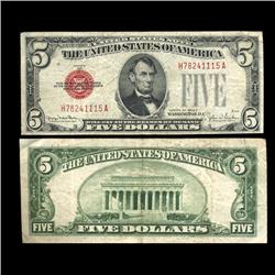 1928F $5 United States Note Circilated Scarce (COI-4724)