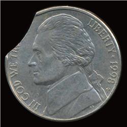 1998P Jefferson Nickel Clip Error Hi Grade (COI-5121)