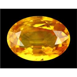 1.15ct Excellent Oval Cut Yellow Natural Sapphire Rare (GEM-13984)