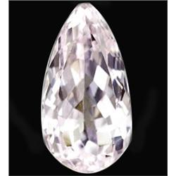 11.63ct Pear Cut Clean Natural Pink Kunzite Unheated VVS (GEM-14398)