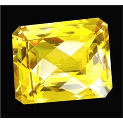 32.55ct  Emerald Checker Cut Golden Yellow Citrine (GEM-14862)
