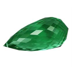 24.95ct Briolette Drilled Green Amethyst Stunning AAA (GEM-15255)