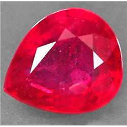 2ct Top Red Natural Ruby Pear Shape 8X7mm (GMR-0279)