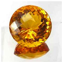 27.85ct Lovely Round Yellow AAA Citrine Fantastic  (GEM-16174)