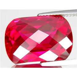 20.55ct Lovely Fancy Checker Top Red Topaz Brazil (GEM-16190)