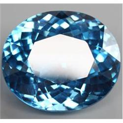 18.40ct Luxurious  London Blue Oval Topaz   (GEM-16276)