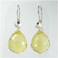 32.17ct Very Nice  Briolette Lemon Quartz (GEM-16860)