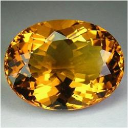 15.85ct Awesome Yellow Gold Citrine Oval Loose Gems (GEM-16611)