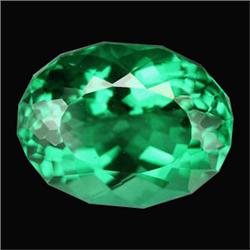 22.4ct Wonderful Oval Cut Top AAA Green Amethyst Rare (GEM-16683)