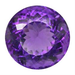 23.95ct Wonderful Round Purple Amethyst Gemstone (GEM-16537)