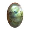 Image 1 : 41.05ct Cabochon Natural Unheated Multi Color Labradorite (GEM-16397)