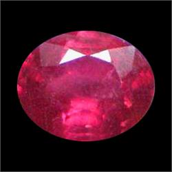 1.33ct Beautiful Oval Facet Hot Red Ruby Mozambique (GEM-16551)