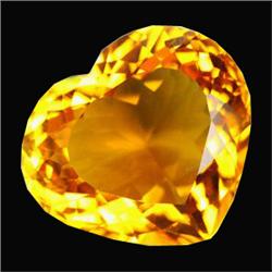 23.4ct Luxurious Heart Shape Golden Yellow Citrine  (GEM-16729)
