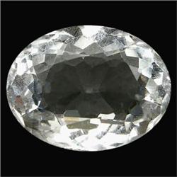14.12ct Oval Cut Top AAA White Silver Quartz (GEM-16656)