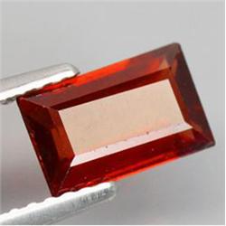 1.39ct Baguette Orange-Red Rhodolite Garnet VS Premium AAA (GEM-16380)