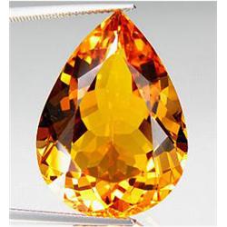 32.33ct Great  Pear Cut Orange Citrine AAA  (GEM-16536)