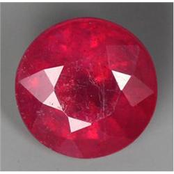 1.00ct Round Cut Natural Blood Red Ruby Madagascar  (GEM-16330)
