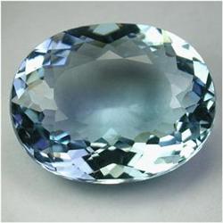 18.65ct Sparkling Sky Blue Topaz Oval Loose Gem (GEM-16621)