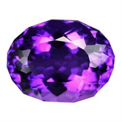 25.55ct Luxurious Oval Shape AAA Purple Amethyst Brazil (GEM-16727)