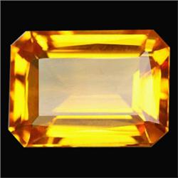 22.3ct Phenomenal Emerald Cut Golden Yellow Citrine  (GEM-16734)