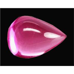 25.65ct First Class Pear Cabochon Top Hot Pink Topaz Brazil (GEM-16684)