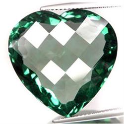 26.80ct Fabulous  Heart Natural Green Amethyst Brazil (GEM-16460)