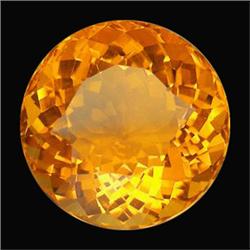 27.00ct Splendid AAA Golden Yellow Round Cut Citrine  (GEM-16718)