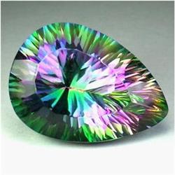 10.70ct Raving Natural Mystic Topaz Pear Gem (GEM-16612)
