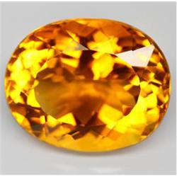 34.5ct Oval Cut AAA Golden Yellow Citrine Gem Fantastic (GEM-16372)