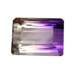 36.75ct Exceptional White & Violet Emerald Cut Amethyst (GEM-16396)