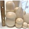 Image 2 : Blank - PAINT THEM YOURSELF Nesting Doll Sets