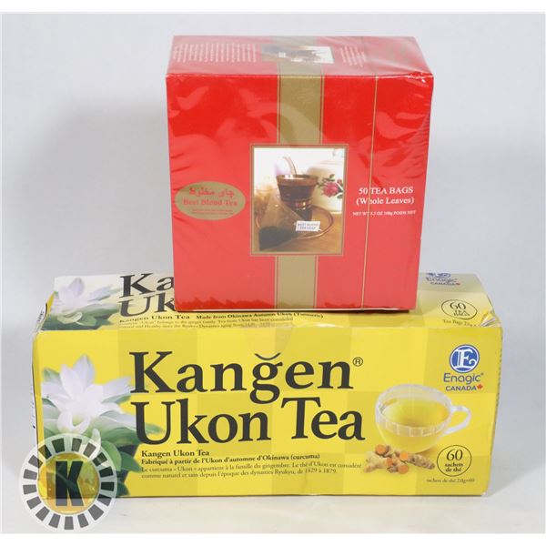 2 BOXES OF TEA