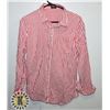 Image 1 : COOF ANDY WOMENS S RED STRIPED BUTTON UP
